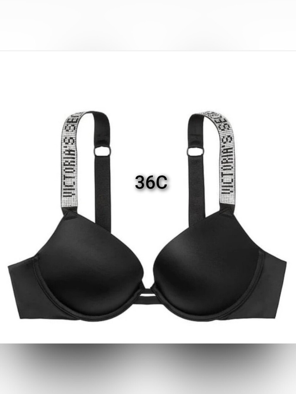 NEW SZ 36 VICTORIA'S SECRET BLING RHINESTONE VERY SEXY PUSH UP BRA.